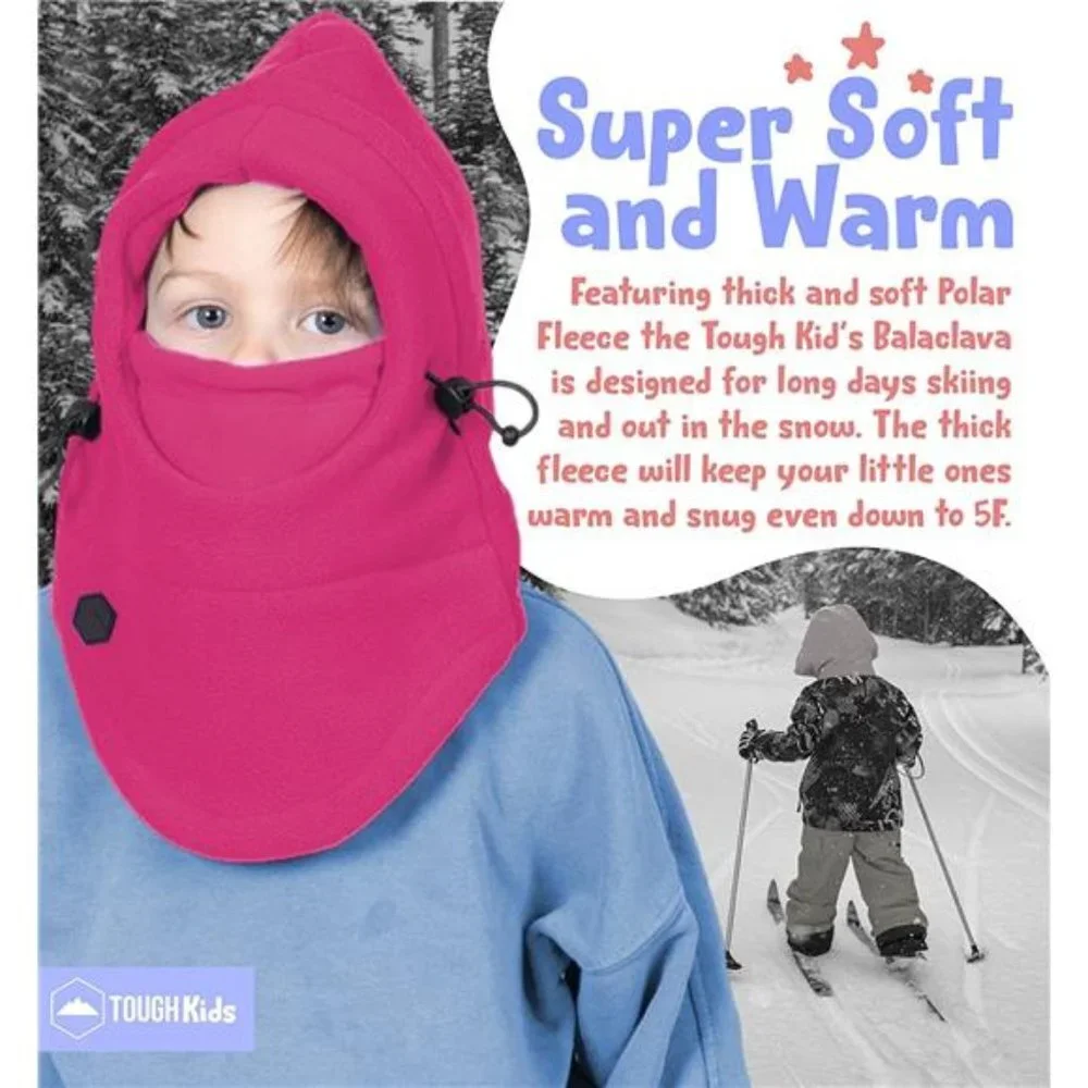 Cold Weather Snow Hat & Neck Warmer for Toddlers Boys & Girls